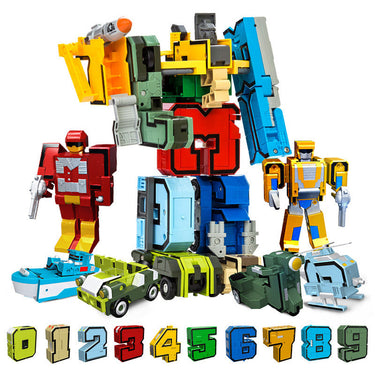 NumberBot | Build and learn playfully - Transformable robot blocks